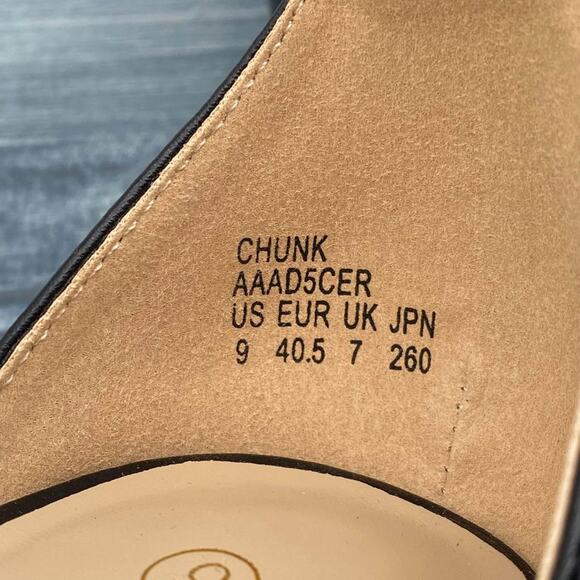 NEW DREAM PAIRS Women's Chunk D'Orsay Heels Black Size 9 - Picture 5 of 10